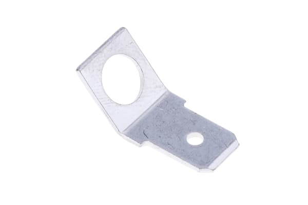 Product image for PCB MOUNT 45 DEGREE TAB TERMINAL, 6.3MM