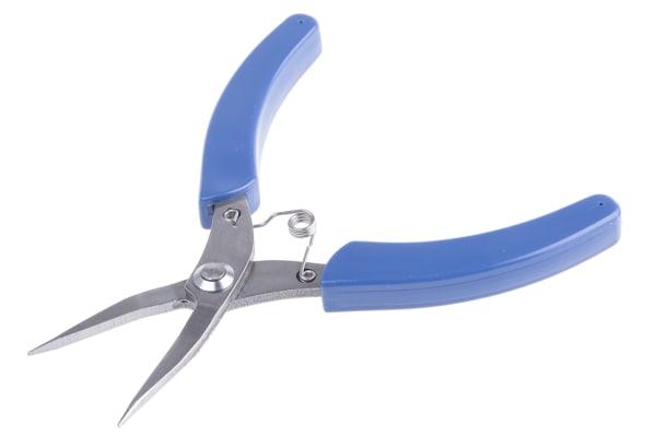 Product image for S/steel half-round nose plier,130mm L