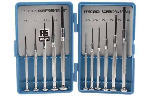 Product image for 11 piece jewellers screwdriver set