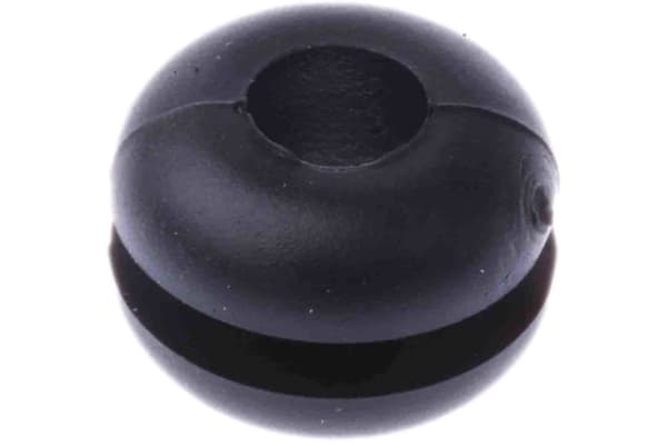 Product image for PVC Cable Grommet, 4mm cable hole dia