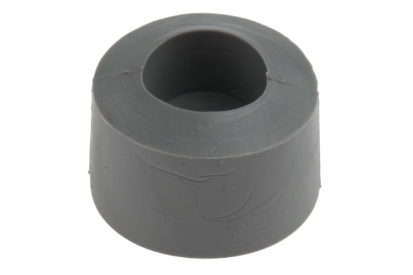 Product image for Grey screw fixing feet,19mm diax10.2mm H