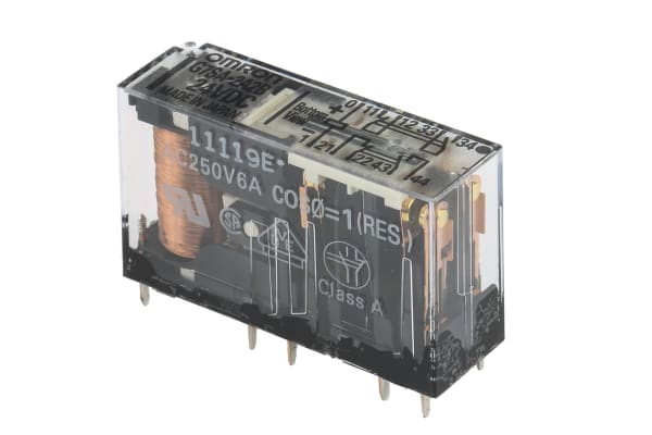 Product image for Force guided Relay, DPST-NO, DPST-NC, 6A