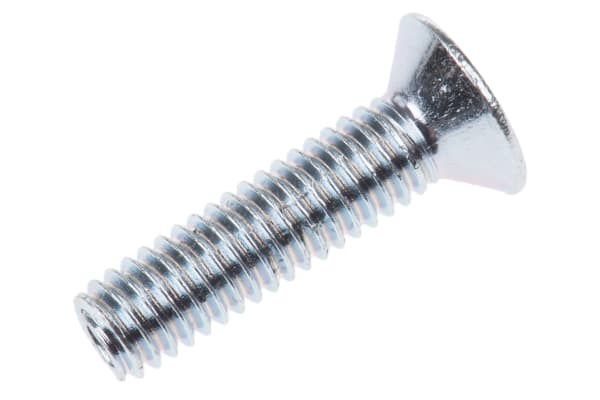 Product image for ZnPt steel cross csk head screw,M4x16mm