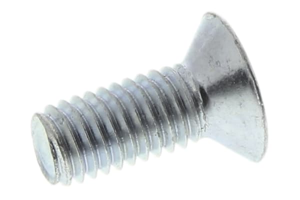 Product image for ZnPt steel cross csk head screw,M5x12mm