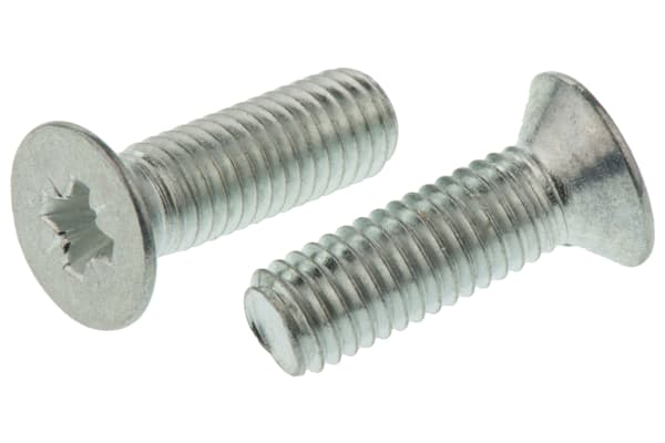 Product image for ZnPt steel cross csk head screw,M5x16mm