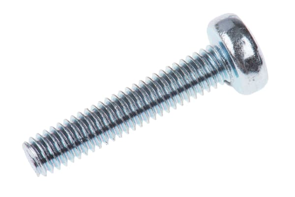 Product image for ZnPt steel cross pan head screw,M4x20mm