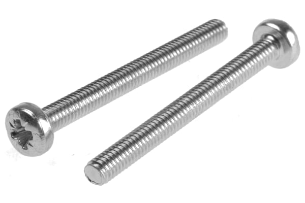 Product image for ZnPt steel cross pan head screw,M4x40mm
