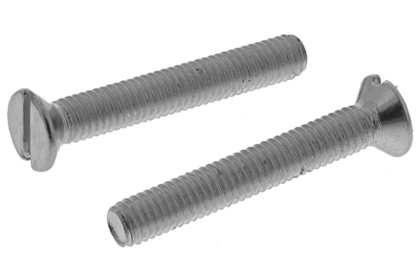 Product image for ZnPt steel slot csk head screw,M3x20mm