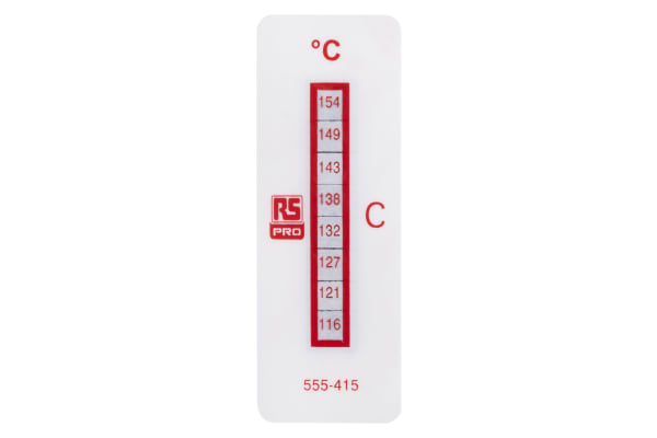 Product image for 8 level temp sensitive label,116-154degC