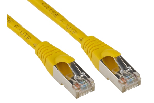 Product image for Patch cord Cat 5e FTP PVC 1m Yellow