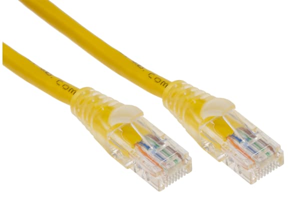 Product image for Patch cord Cat 5e UTP PVC 2m Yellow