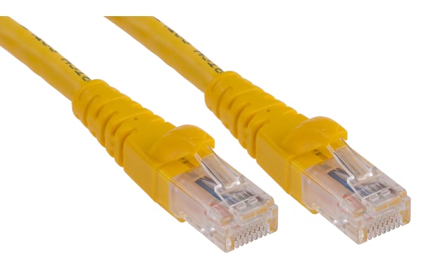 Product image for Patch cord Cat 6 UTP PVC 1m Yellow