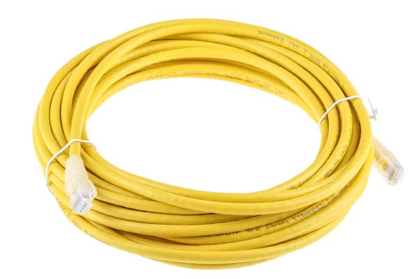 Product image for Patch cord Cat 6 UTP PVC 10m Yellow