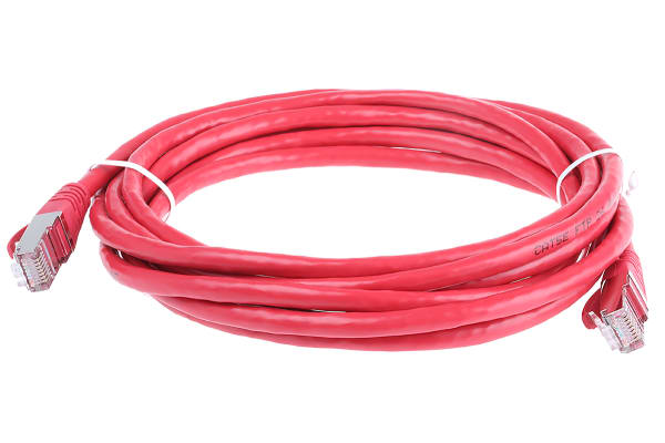 Product image for Patch cord Cat 5e FTP PVC 3m Red