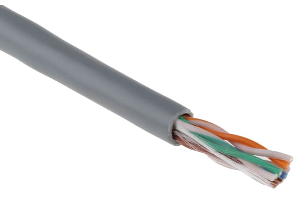 Product image for Cable Cat 5e UTP solid 24 AWG 100MHz PVC