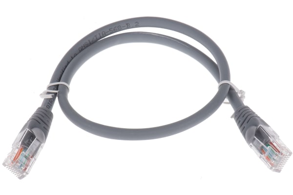 Product image for Patch cord Cat 5e UTP LSZH 0.5m Grey