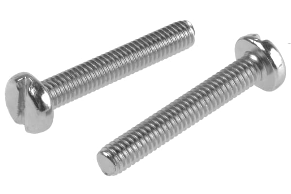 Product image for ZnPt steel slot pan head screw,M4x25mm