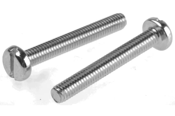 Product image for ZnPt steel slot pan head screw,M4x30mm