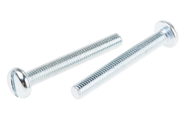 Product image for ZnPt steel slot pan head screw,M5x40mm