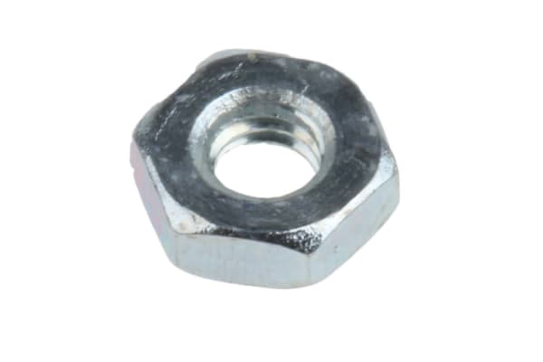 Product image for Zinc plated steel hexagon full nut,M2.5
