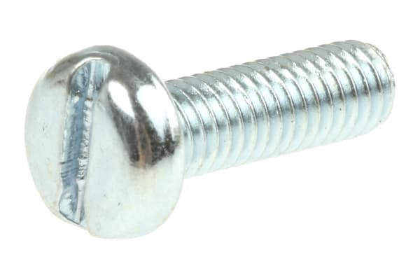 Product image for ZnPt steel slot pan head screw,M3x10mm