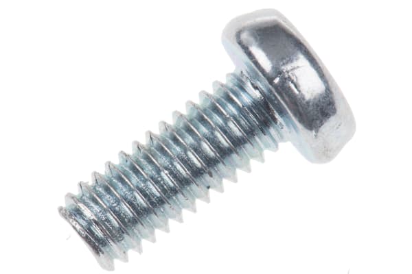 Product image for ZnPt steel slot pan head screw,M4x10mm