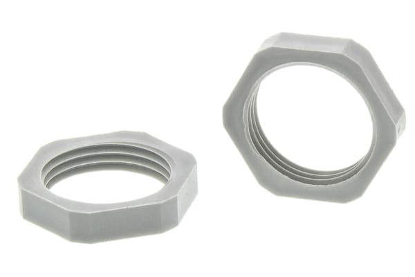 Product image for LOCKNUT  M20 PLASTIC GREY.