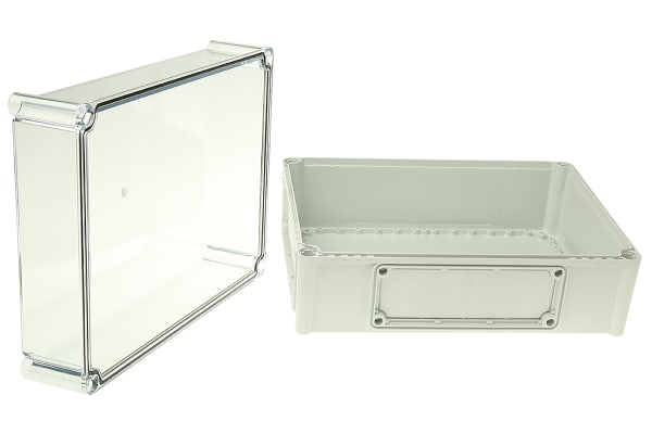 Product image for IP67 enclosure w/clear lid,380x280x180mm