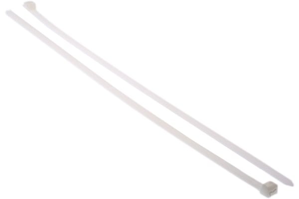 Product image for WHITE NYLON STD CABLE TIE,375X7.6MM