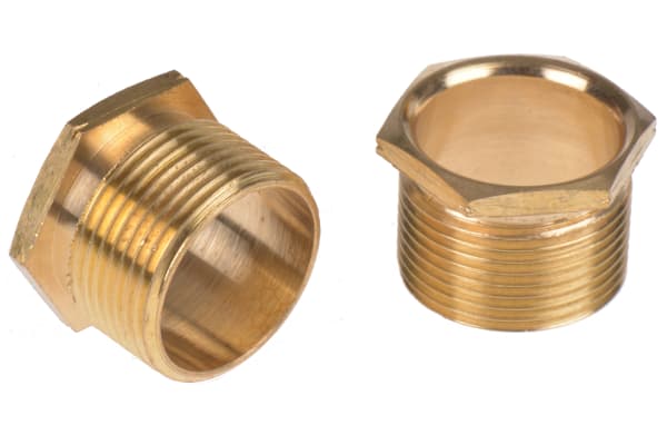 Product image for Brass male long bush for conduit,25mm