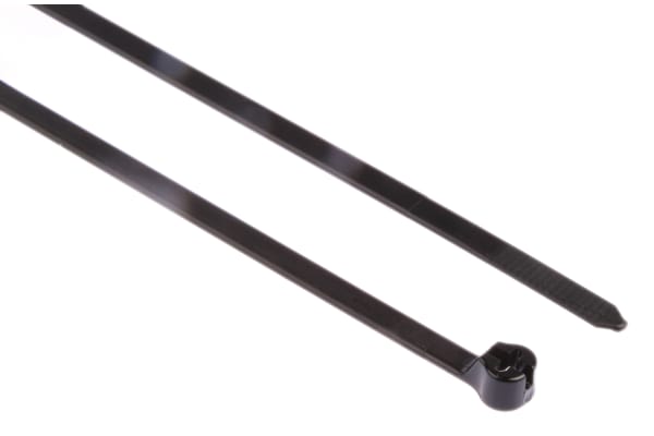 Product image for BLACK NYLON 12 CABLE TIE,360X4.7MM