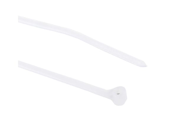 Product image for WHITE NYLON STANDARD CABLE TIE,92X2.3MM