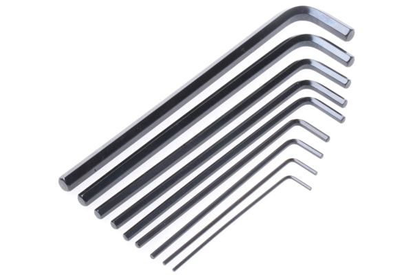 Product image for 9pcs Lshape imperial longarm hex key set