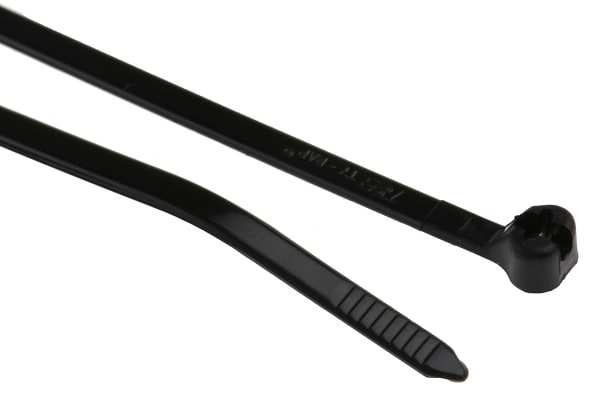 Product image for Thomas & Betts Black Cable Tie Nylon Weather Resistant, 281.94mm x 3.56 mm