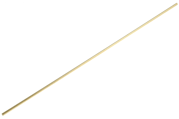 Product image for Brass rod stock,24in L 1/4in dia