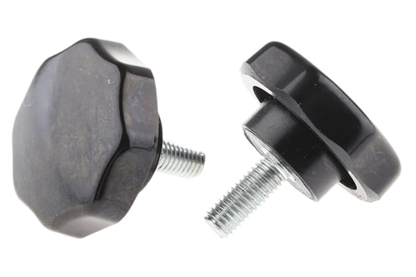 Product image for Phenolic male star knob,M8x20mm