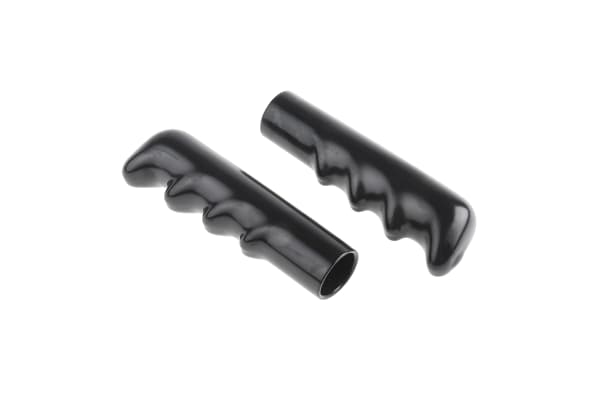 Product image for Push-fit flexible black PVC grip,111mm L