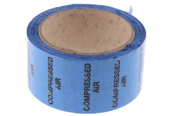 Product image for Pipe marking tape 'COMPRESSED AIR',50mm