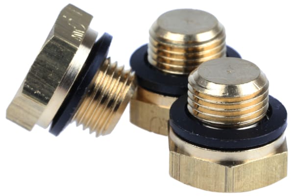 Product image for Brass threaded blanking plug,G1/8