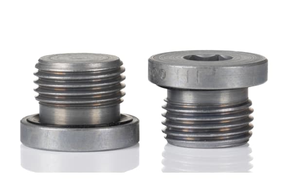 Product image for G1/2 zinc plated steel blanking plug