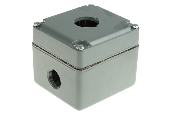 Product image for IP66 1 way metal pushbutton enclosure