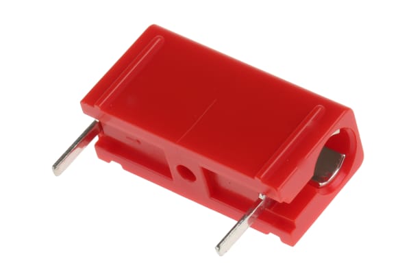 Product image for Red PCB socket,4mm