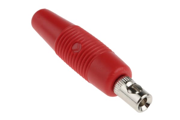 Product image for PLUG, VON 20, 4mm, SCREW, RED