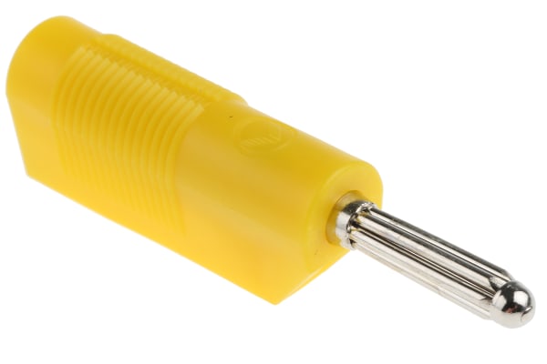 Product image for Yellow stackable bunch pin plug,4mm