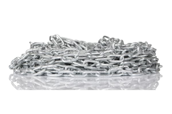 Product image for 10m galvanised steel chain,14Lx2.5mm dia