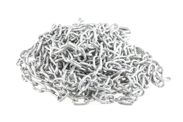 Product image for 10m galvanised steel chain,19Lx4mm