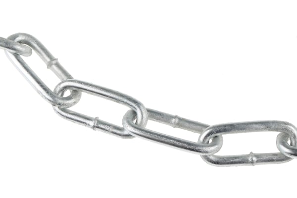 Product image for 10m galvanised steel chain,35Lx5mm dia