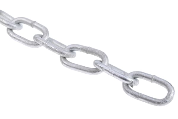 Product image for 10m galvanised steel chain,38Lx7mm dia