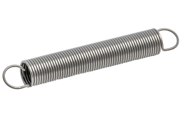 Product image for Steel extension spring,41.4Lx6.0mm dia