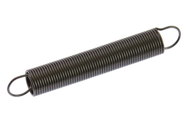 Product image for Steel extension spring,60.0Lx9.0mm dia